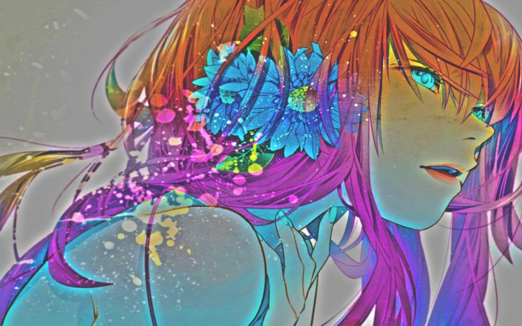 girl, Flower HD Wallpaper Desktop Background