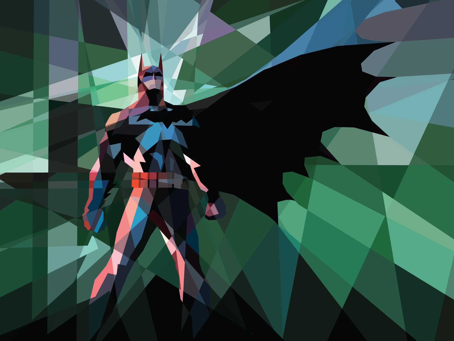 batman, Polygon, Art Wallpaper