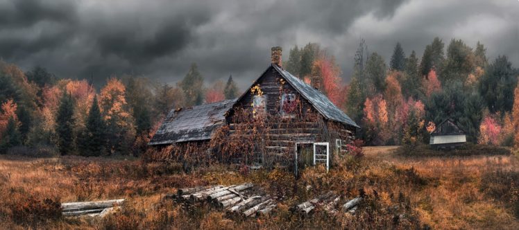 rustic, Farm, House, Autumn HD Wallpaper Desktop Background