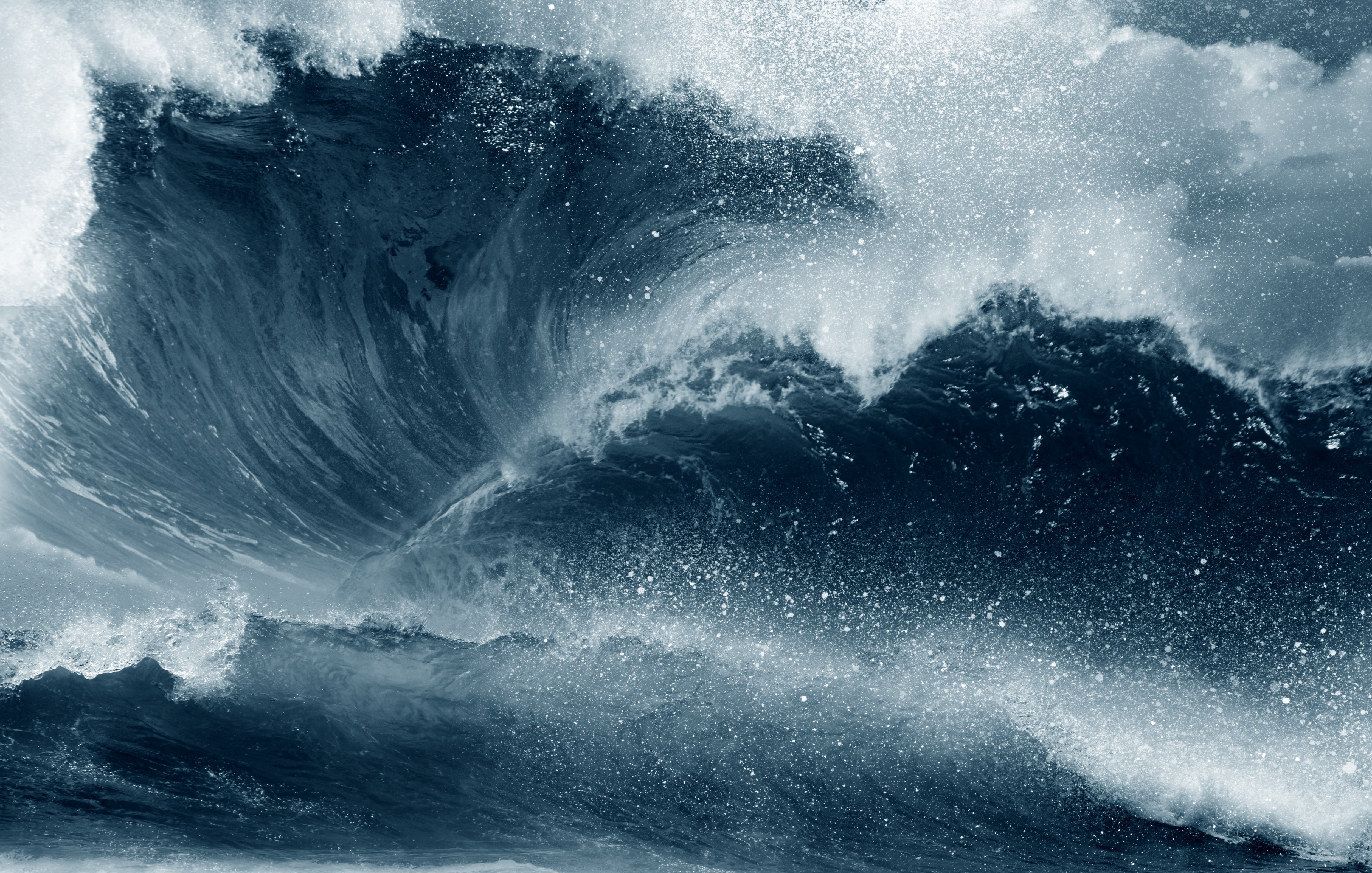 waves, Foam, Sea, Wave, Ocean Wallpaper