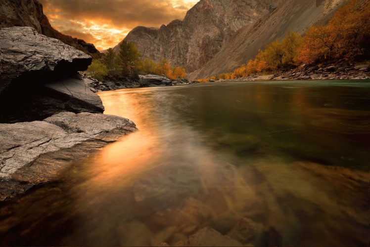 altai, Autumn, River HD Wallpaper Desktop Background