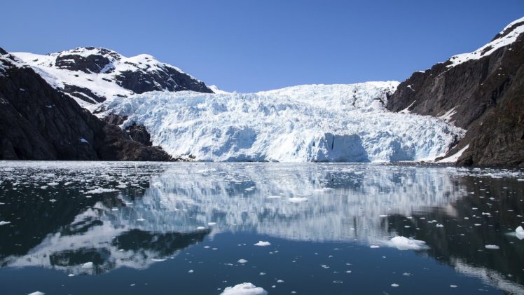 ice, Polar, Sea, Blue, Glacier HD Wallpaper Desktop Background