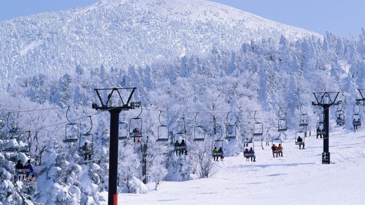 winter, Forest, Ski, Resort HD Wallpaper Desktop Background