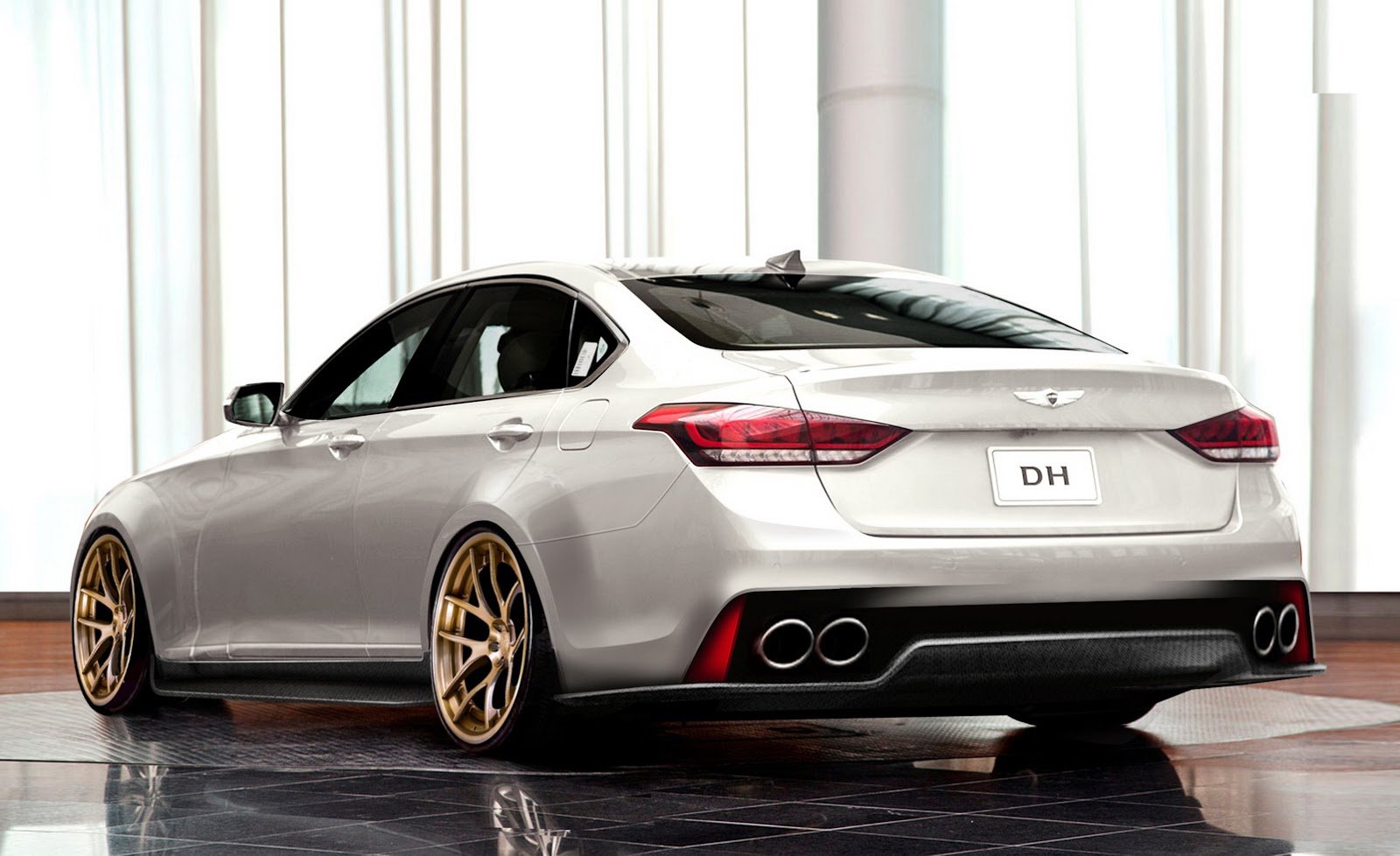 2014, Genesis, Ar550, Hyundai, Sedan, Sema, Tuning Wallpaper