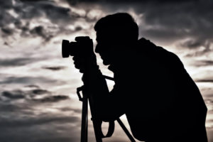 man, Silhouette, Photographer, Tripod, Camera, Background, Sky, Clouds, Men, Males