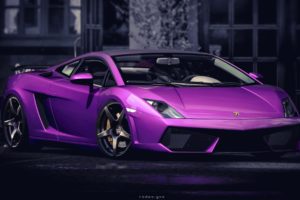purple, Lamborghini, Gallardo 2880×1800