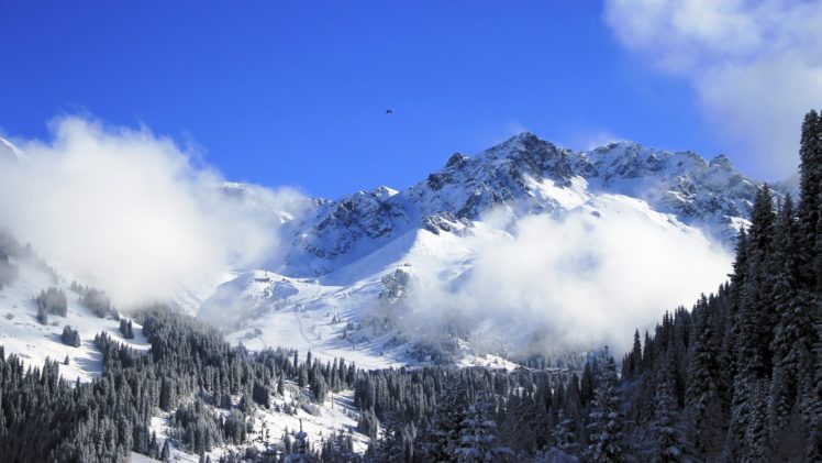 mountain, Nature, Snow HD Wallpaper Desktop Background