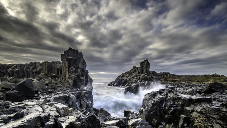 ocean, Rocks, Stones, Waves HD Wallpaper Desktop Background