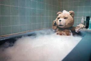 ted, Bath, Bathtub, Soap, Teddy, Bear, Humor