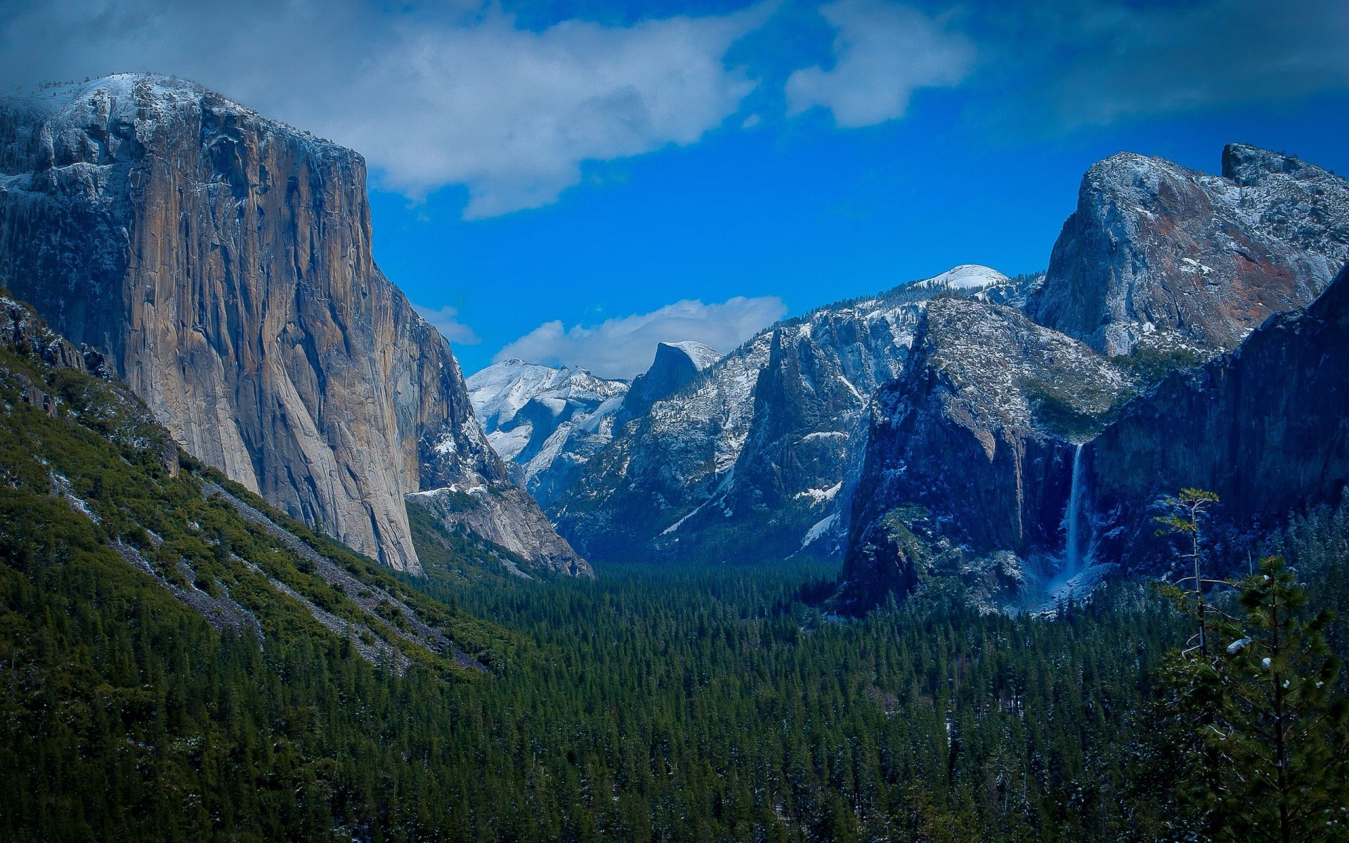yosemite, National, Park, Mountains, Forests, Waterfalls, Nature, Trees, Sky Wallpaper
