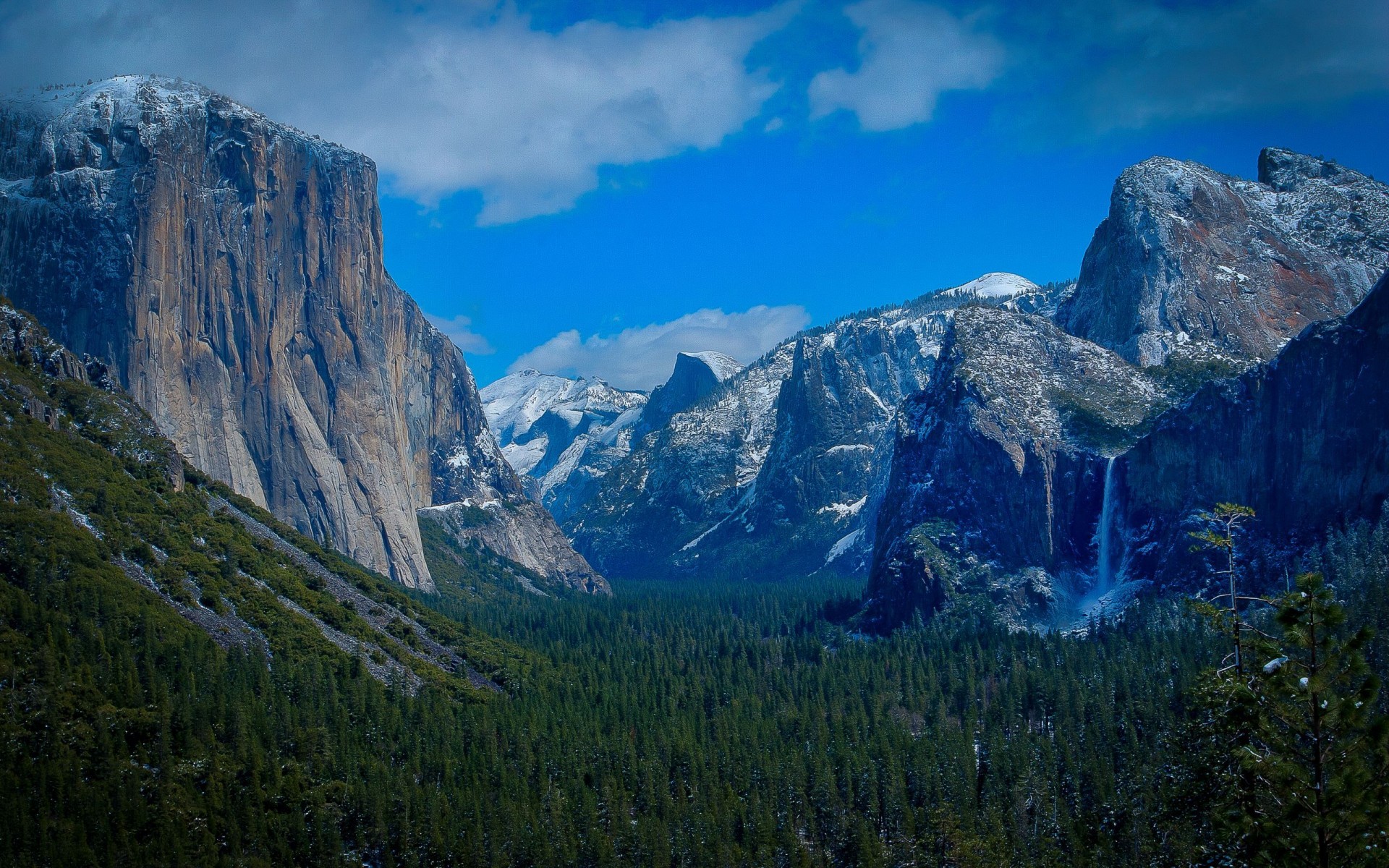 yosemite, National, Park, Mountains, Forests, Waterfalls, Nature, Trees, Sky Wallpaper