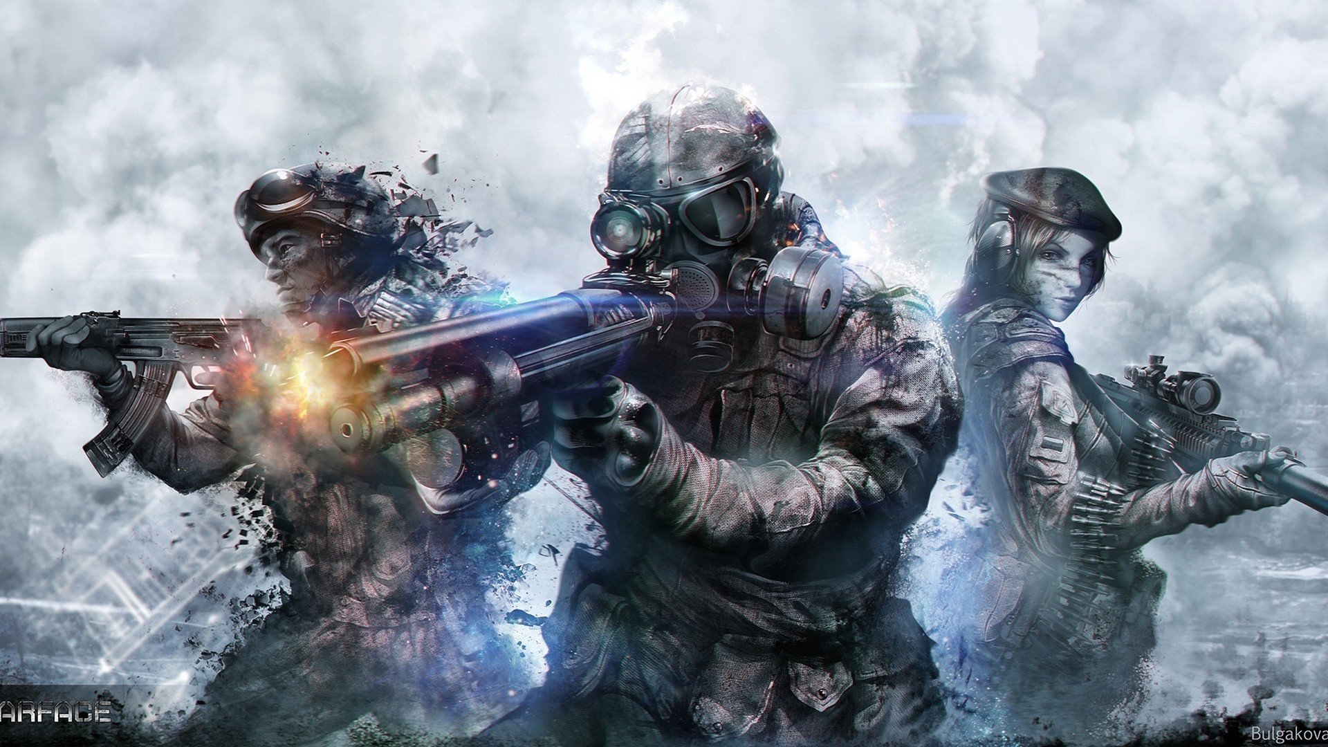 man, Woman, Weapon, Soliders, Army, Video, Game Wallpaper