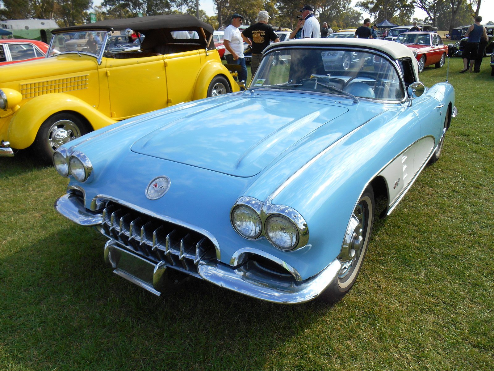 c, 1, Chevrolet, Corvette, Coupe, Convertible, Classic, Cars Wallpaper