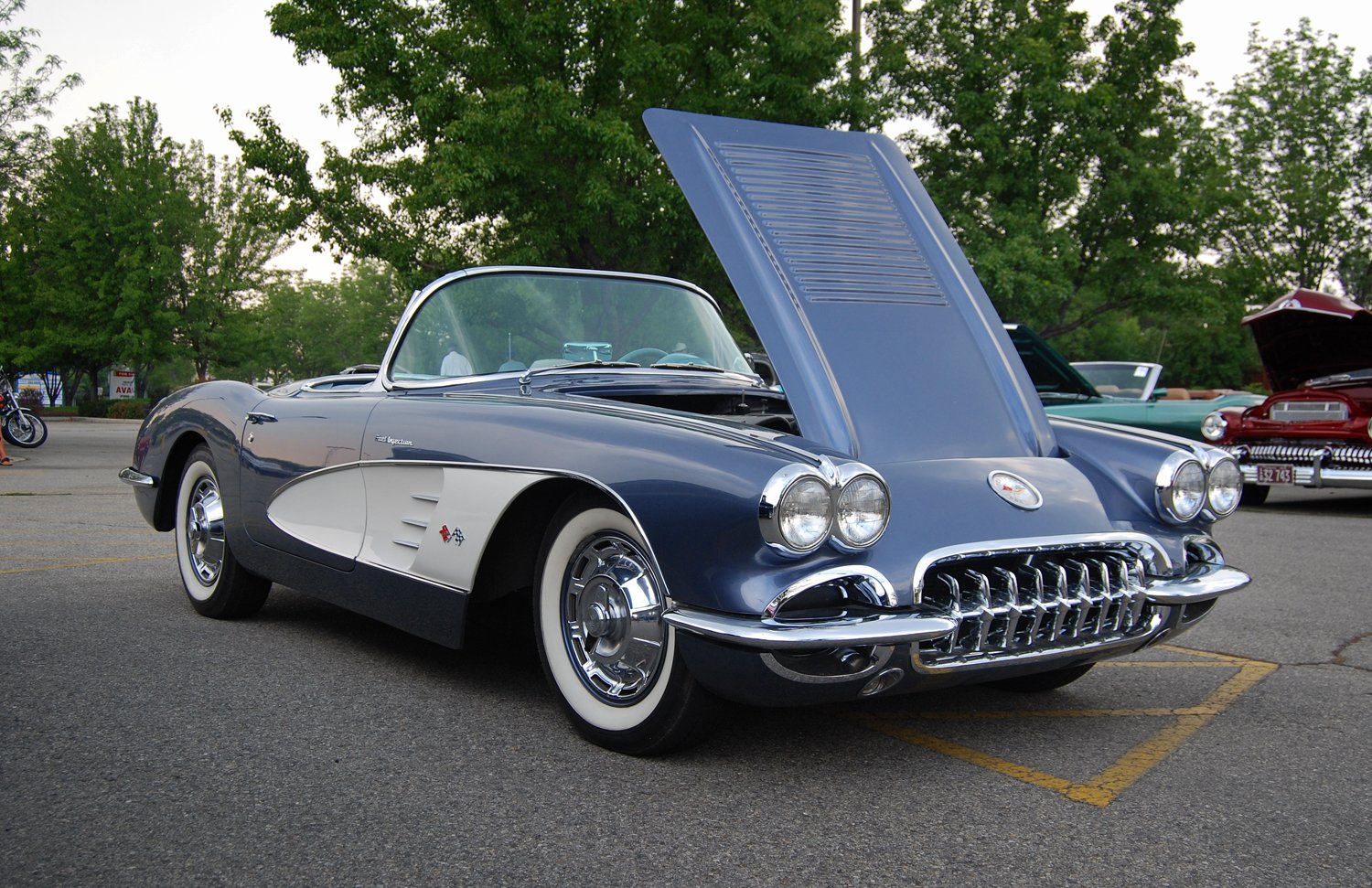c, 1, Chevrolet, Corvette, Coupe, Convertible, Classic, Cars Wallpaper
