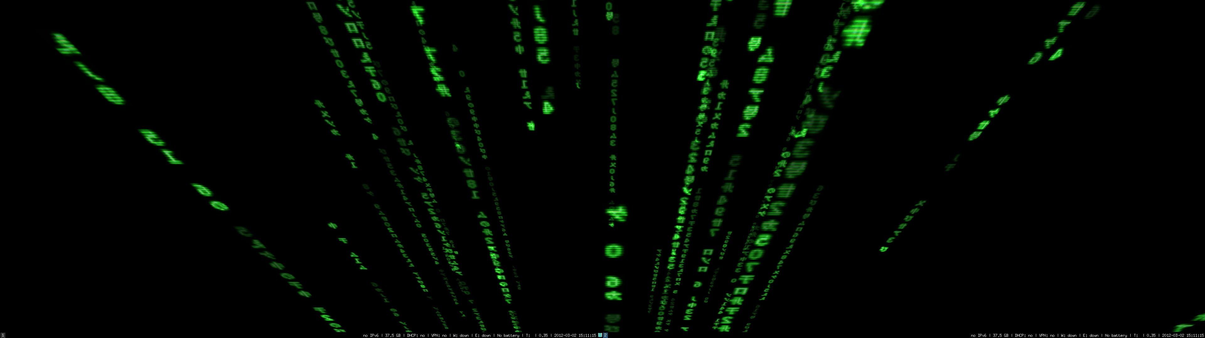 dual, Monitor, Scrre, Multi, Multiple, Movie, Film, The, Matrix, La, Matrice Wallpaper
