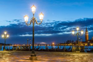 italy, Lights, Square, Clouds, Venice, Venice, Evening