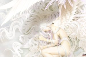wings, Art, Feathers, Angel, Girl, Fantasy