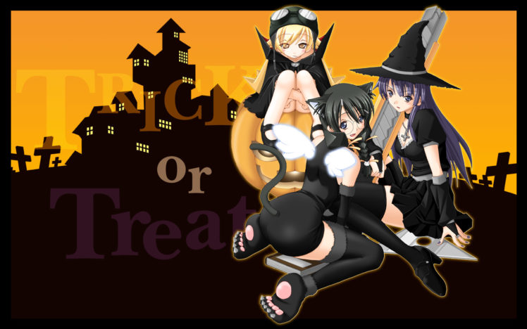 bakemonogatari, Halloween HD Wallpaper Desktop Background