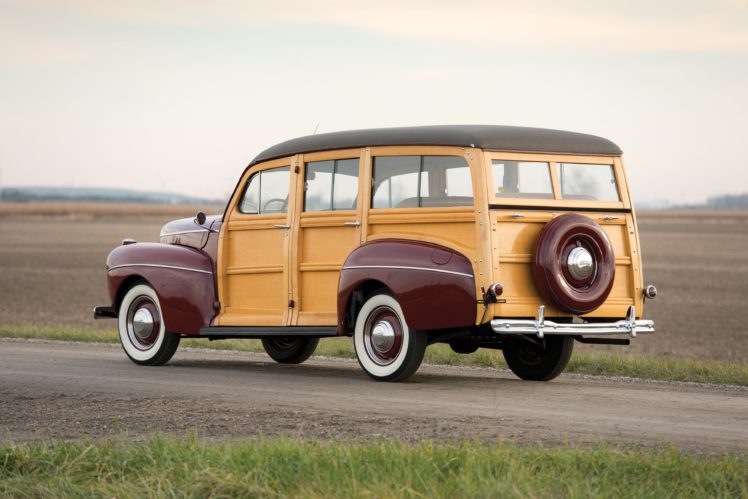 1941, Ford, V 8, Super, Deluxe, Stationwagon,  11a 79b , Woody, Retro HD Wallpaper Desktop Background