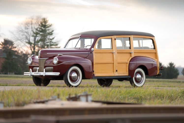 1941, Ford, V 8, Super, Deluxe, Stationwagon,  11a 79b , Woody, Retro HD Wallpaper Desktop Background