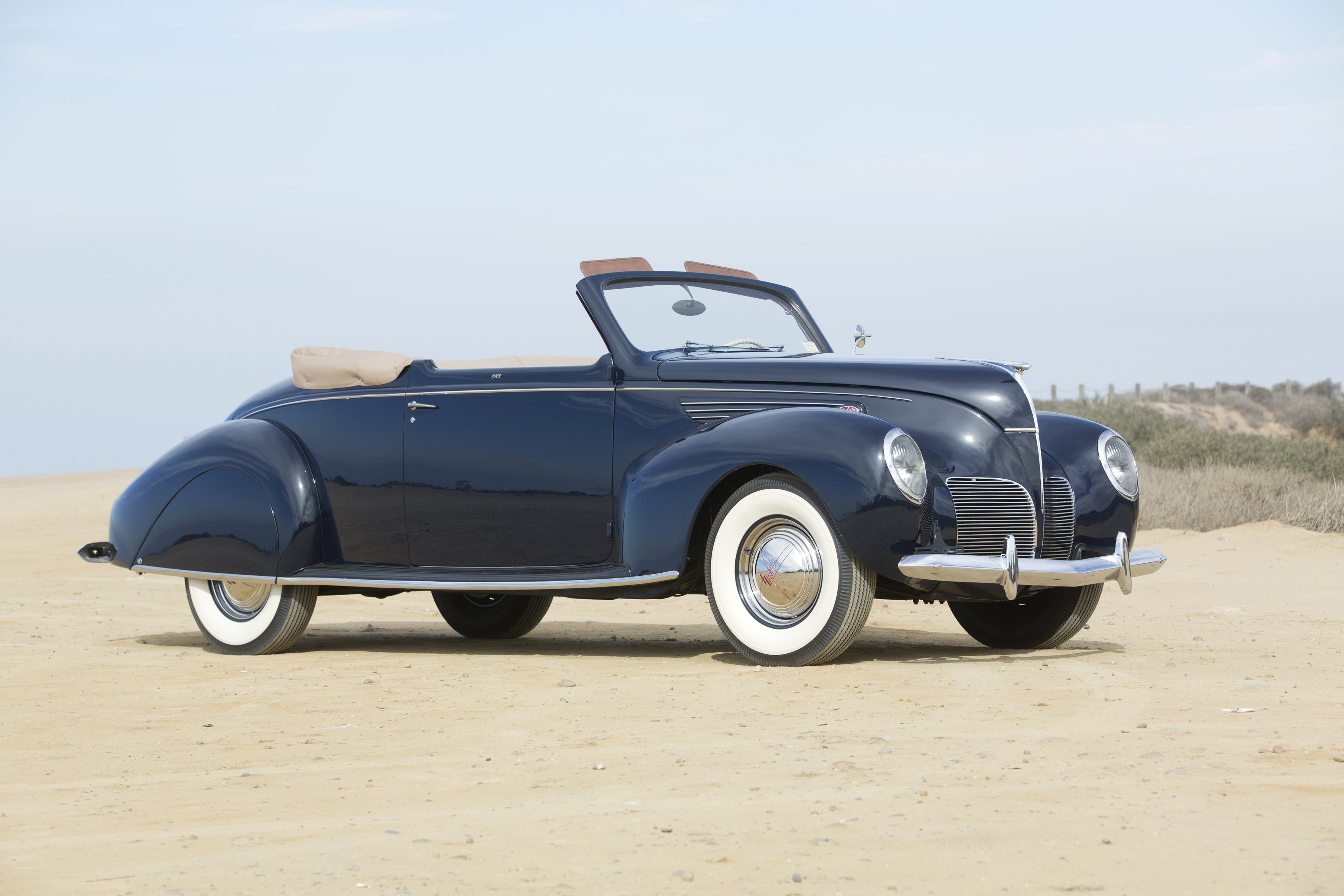 1938, Lincoln, Zephyr, Convertible, Coupe,  86h 760b , Retro Wallpaper