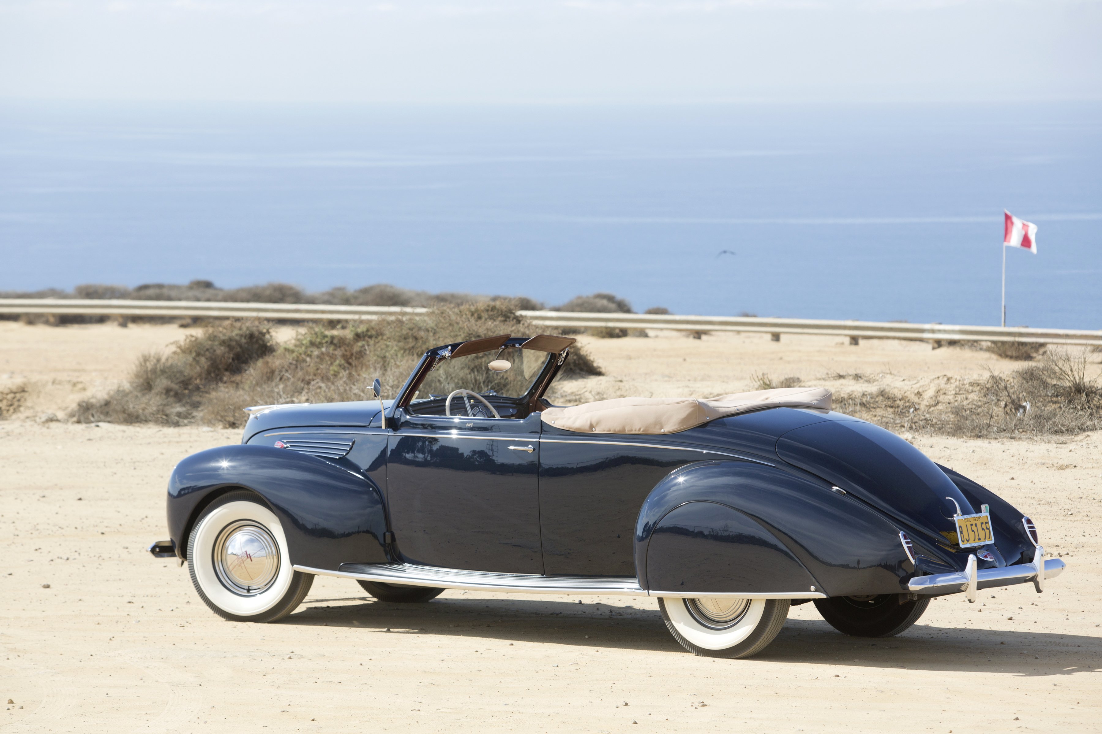 1938, Lincoln, Zephyr, Convertible, Coupe,  86h 760b , Retro Wallpaper