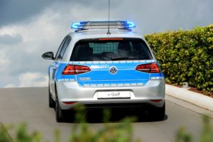 2014, Volkswagen, E golf, Polizei, Electric, Police, Emergency