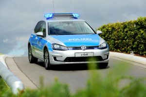 2014, Volkswagen, E golf, Polizei, Electric, Police, Emergency