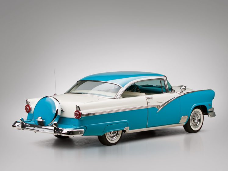 1956, Ford, Fairlane, Victoria, Hardtop, Coupe,  64c , Luxury, Retro HD Wallpaper Desktop Background