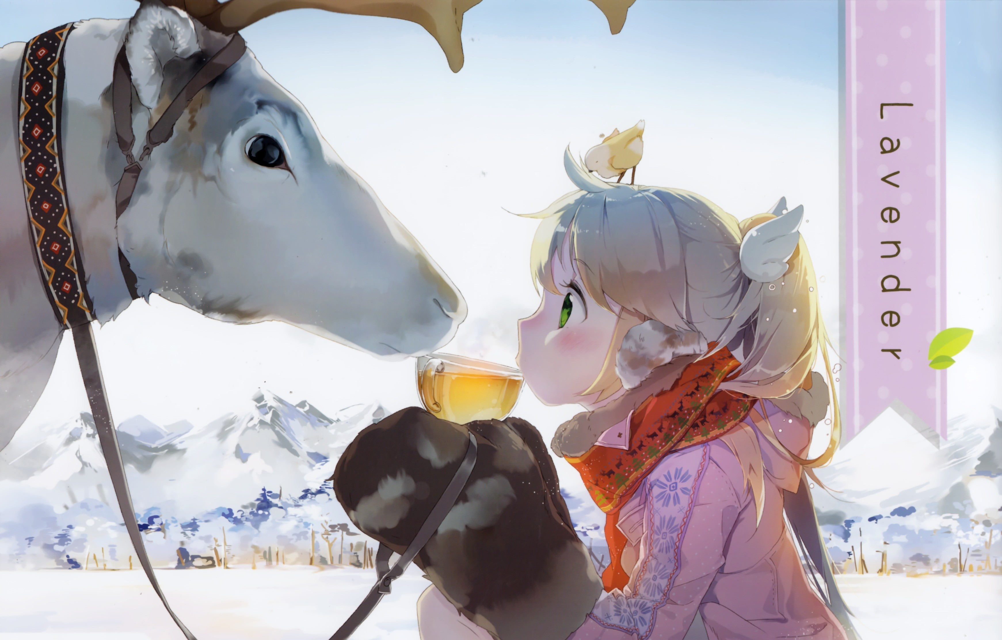 deers, Little, Girls, Anime, Children Wallpaper