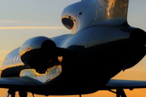 falcon, 50, Aircraft, Aviation, Jets, Airplanes, Sunset, Reflection
