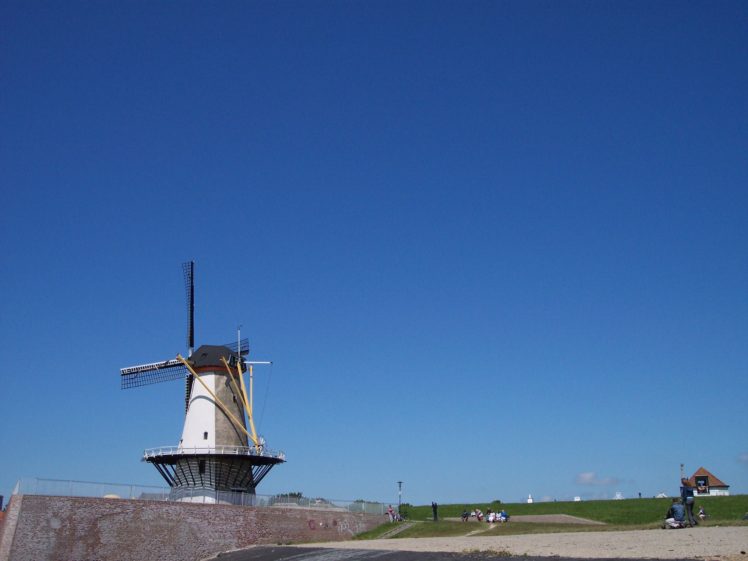mill, Oranjemolen, Vlissingen, Netherlands, Holland, Flushing HD Wallpaper Desktop Background