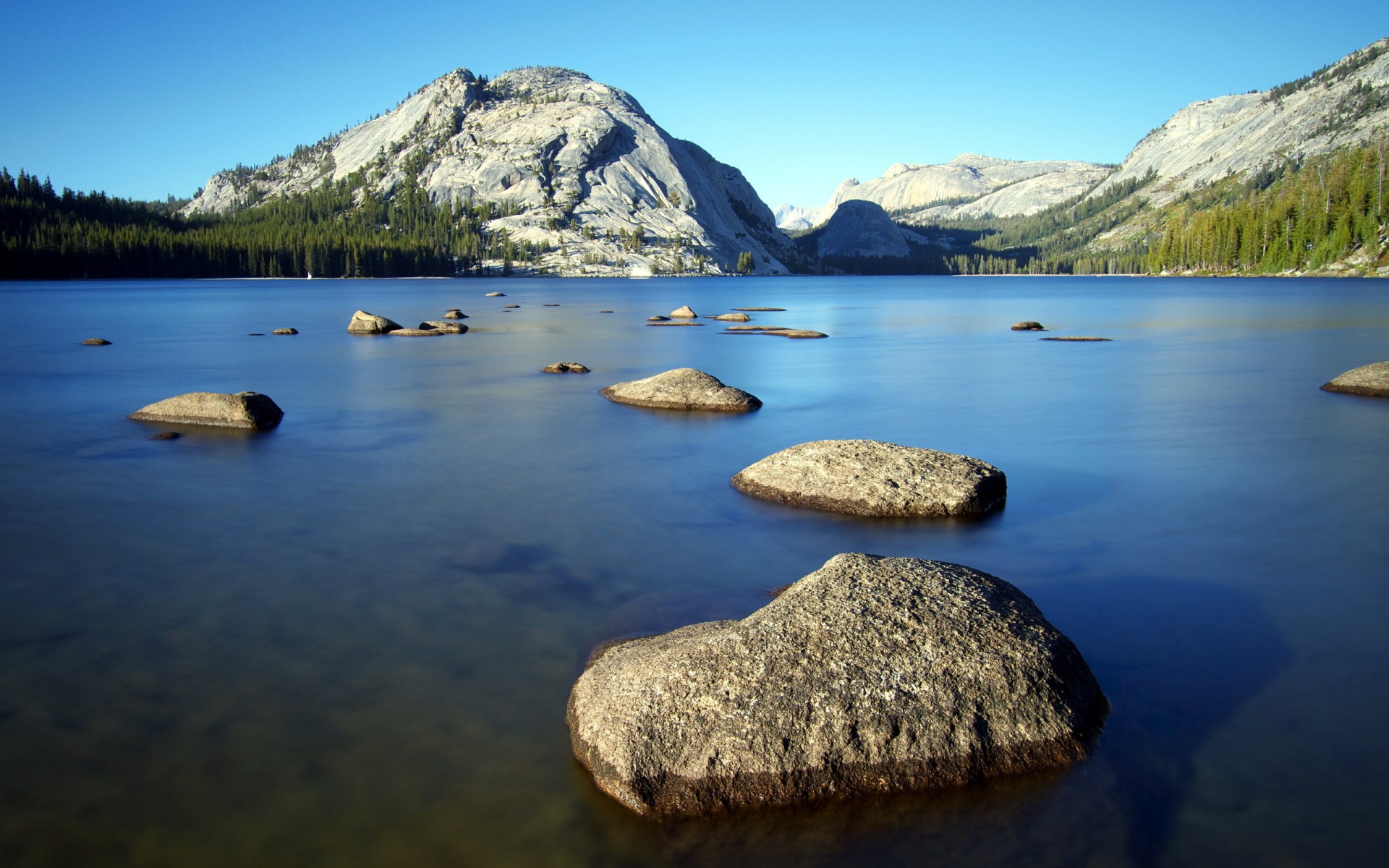 lake, Mountain, Landscape, Reflection, Sky, Trees, Forest Wallpaper