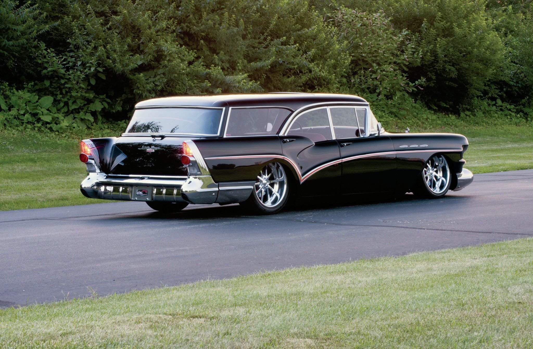 1957, Buick, Riviera, Wagon, Cars, Classic, Black Wallpaper