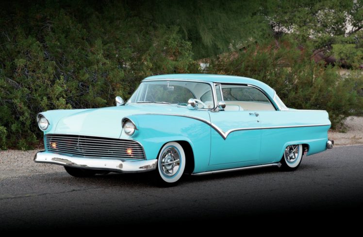 1955, Ford, Victoria, Classic, Custom, Cars, Usa HD Wallpaper Desktop Background