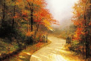 art, Painting, Beautiful, Trees, Autumn
