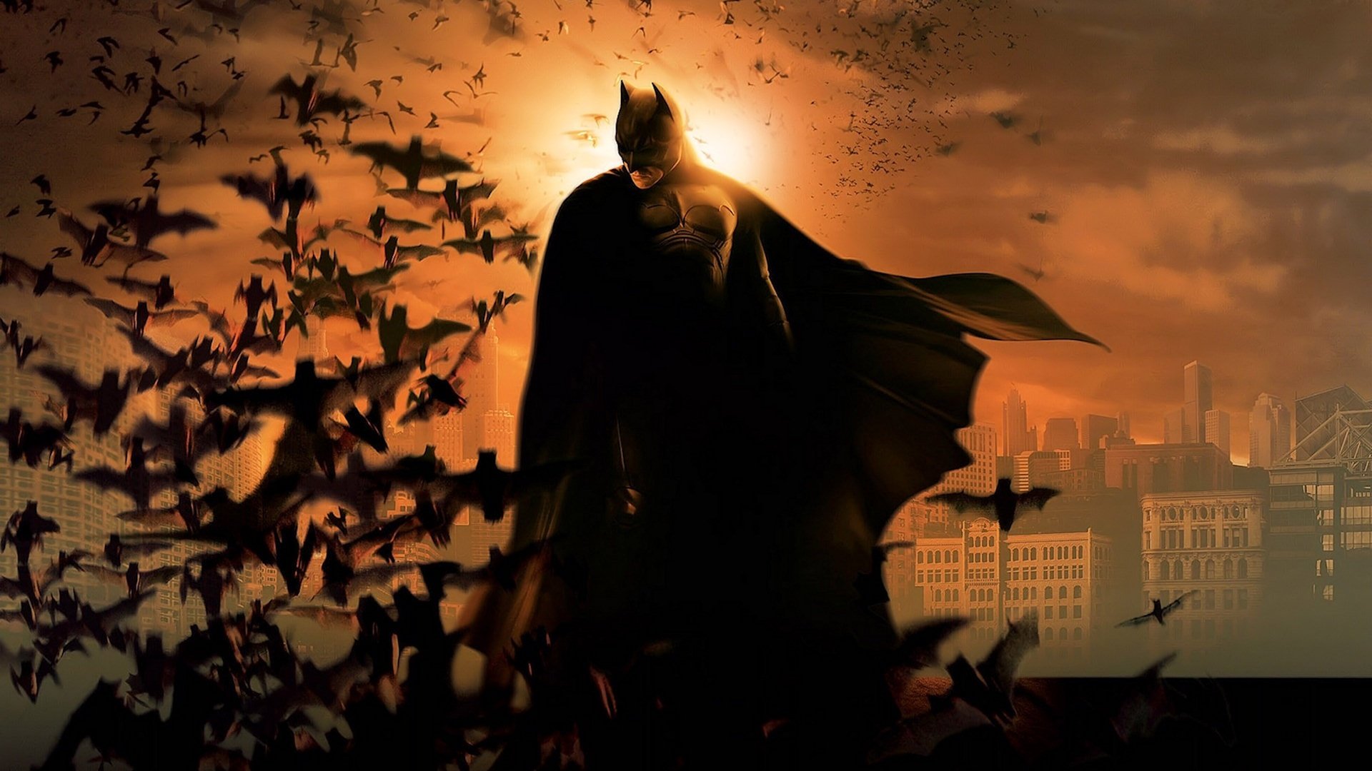 batman,  , Bat, Sunset Wallpaper