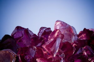 crystals, Purple, Reflection, Bokeh