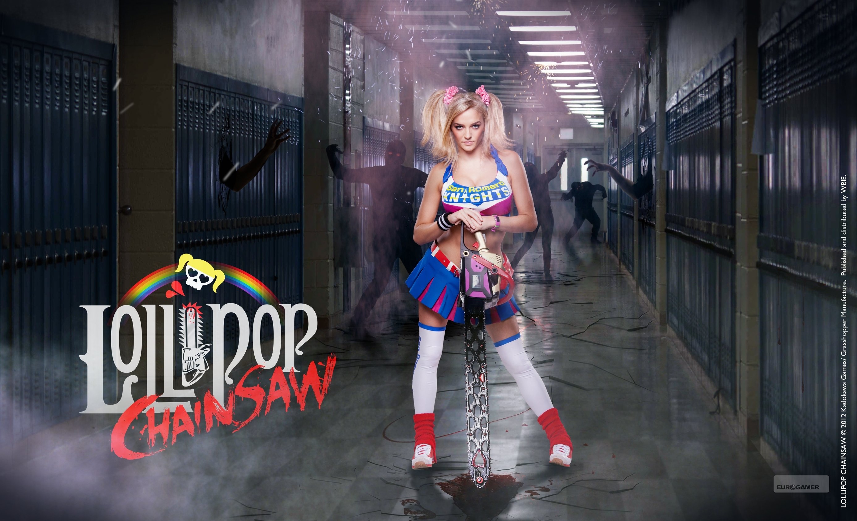 lollipop, Chainsaw, Comedy, Horror, Action, Fighting, Dark, Cosplay