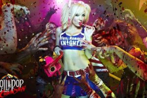 lollipop, Chainsaw, Comedy, Horror, Action, Fighting, Dark, Cosplay, Sexy, Babe