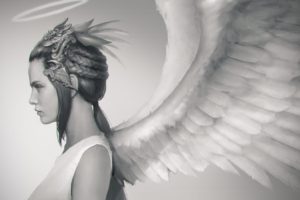 angel, Girl, Wings, Beautiful, Hair