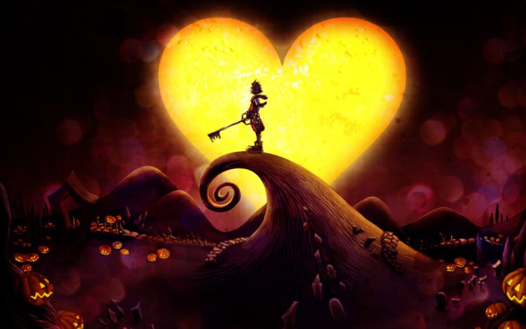 kingdom, Hearts, Halloween, Pumkins HD Wallpaper Desktop Background