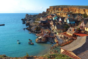 malta, Coast, Sea, Mellieha, Cities, Buildings, Houses, Ocean, Boats, Landscapes, Cliff, Shore