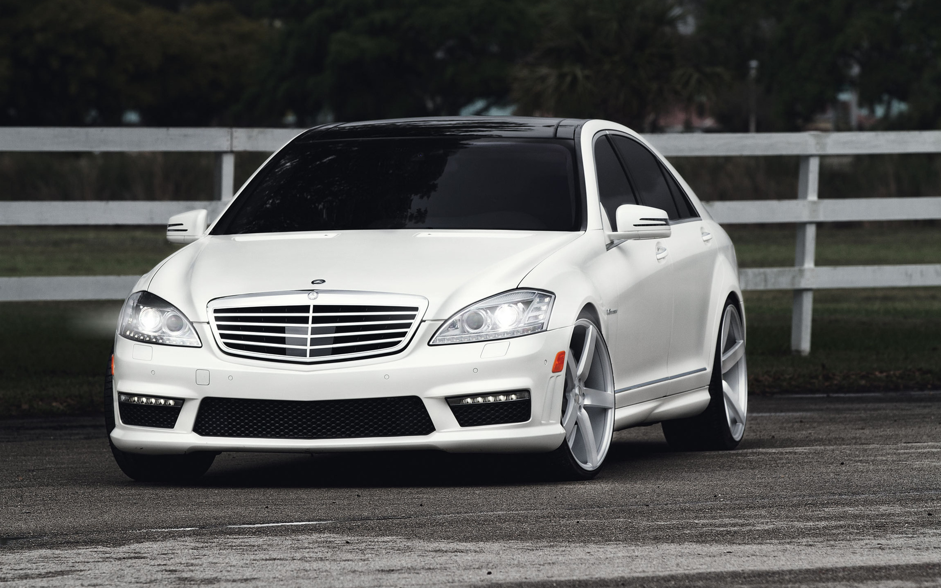 mercedes, Benz, Tuning, White Wallpaper