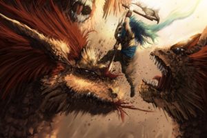monster, Hunter, Fantasy, Battle, Weapons, Sword, Warrior, Blood, Monsters, Creatures, Art