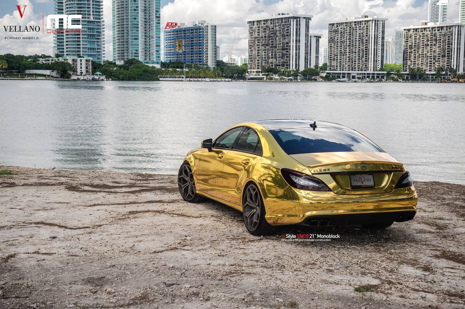 mercedes, Cls, 63, Amg, Cars, Gold, Chrome, Wrapping, Tuning Wallpaper