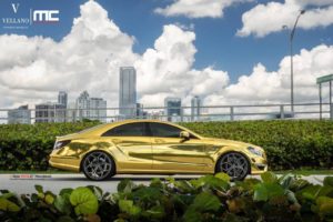 mercedes, Cls, 63, Amg, Cars, Gold, Chrome, Wrapping, Tuning