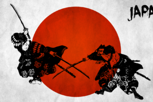samurai, Japan, Weapons, Swords, Flags, Red, Battle, Fantasy, Warriors, Katana