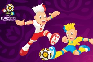 uefa, Euro, 2012, Mascots, Paying, Game, Purple