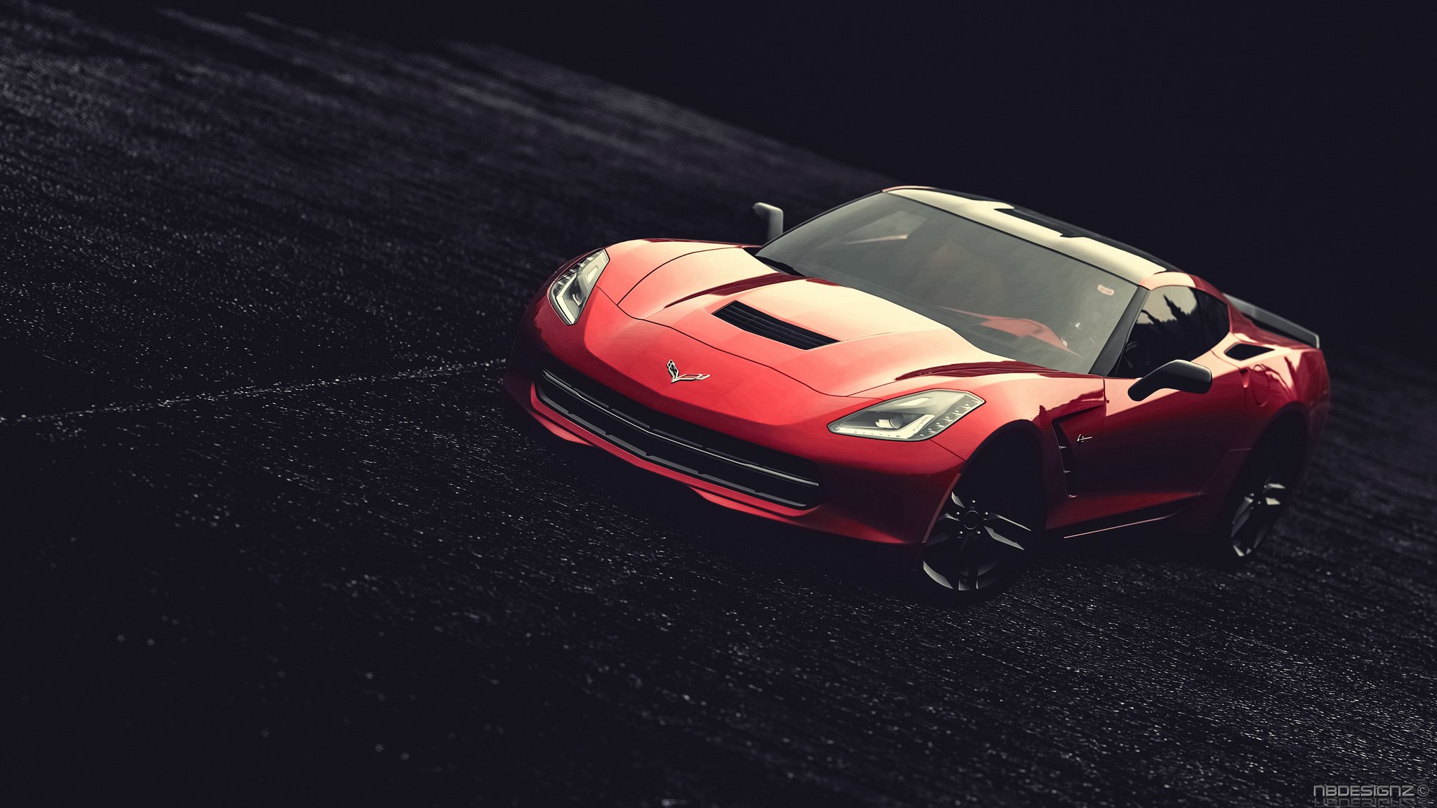 chevy, Chevrolet, Corvette, C7, Muscle, Stingray, Supercars, Convertible, Cars, Usa, Red, Rouge Wallpaper